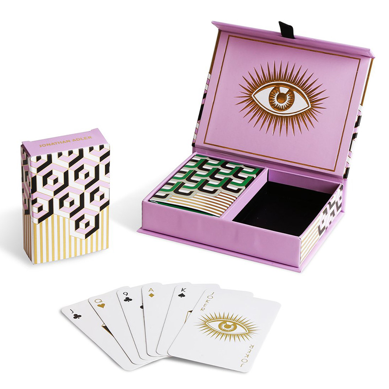 Игральные карты VERSAILLES PLAYING CARD SET Jonathan Adler Розовый Черный Белый Золотой Зеленый в Самаре | Loft Concept 