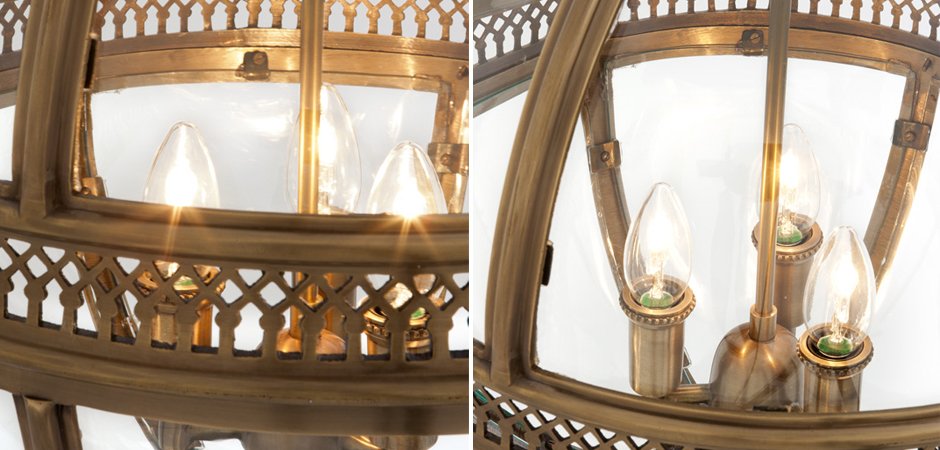 Люстра Lantern Residential Brass M Люстра Lantern Residential Brass M - Loft-Concept в Самаре