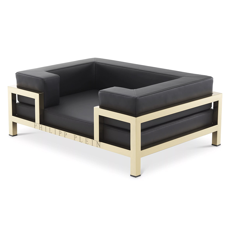 Лежанка для домашних животных Philipp Plein Dogbed High Conic L Gold Черный Золотой Лежанка для домашних животных Philipp Plein Dogbed High Conic L Gold Черный Золотой в Самаре | Loft Concept