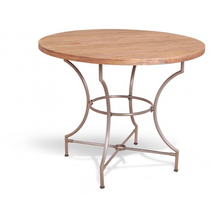 Cтол Industrial Metal Rust Round Dining Table  в Самаре | Loft Concept 