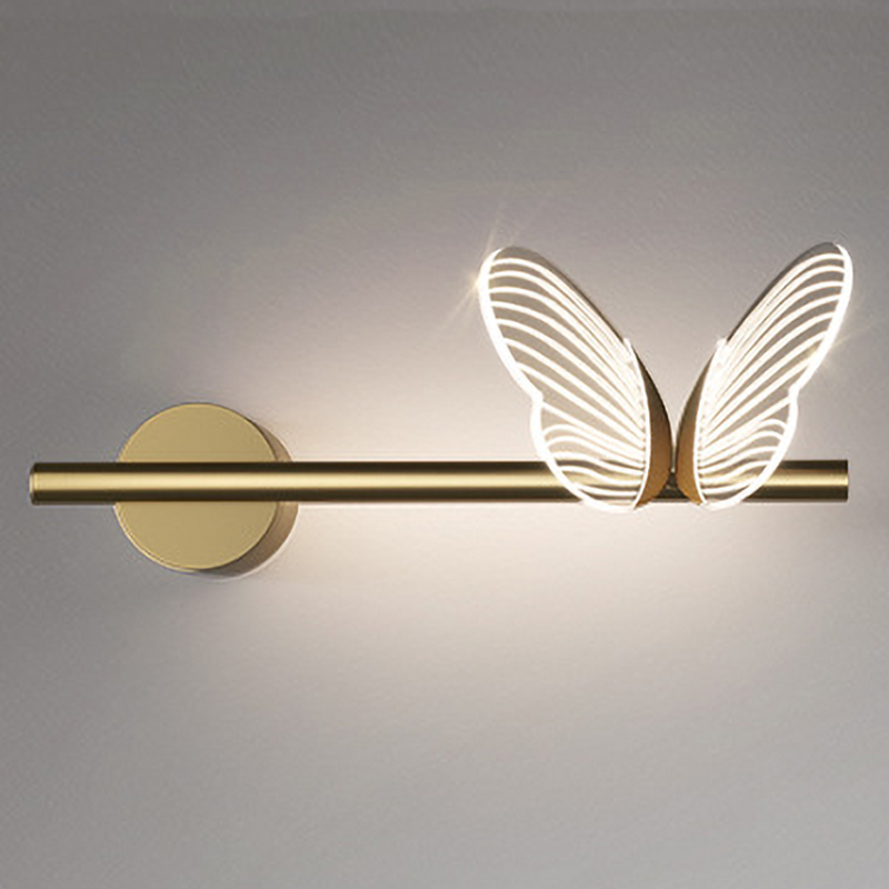 Бра Бабочка Butterfly Wall Lamp F Золотой Прозрачный в Самаре | Loft Concept 