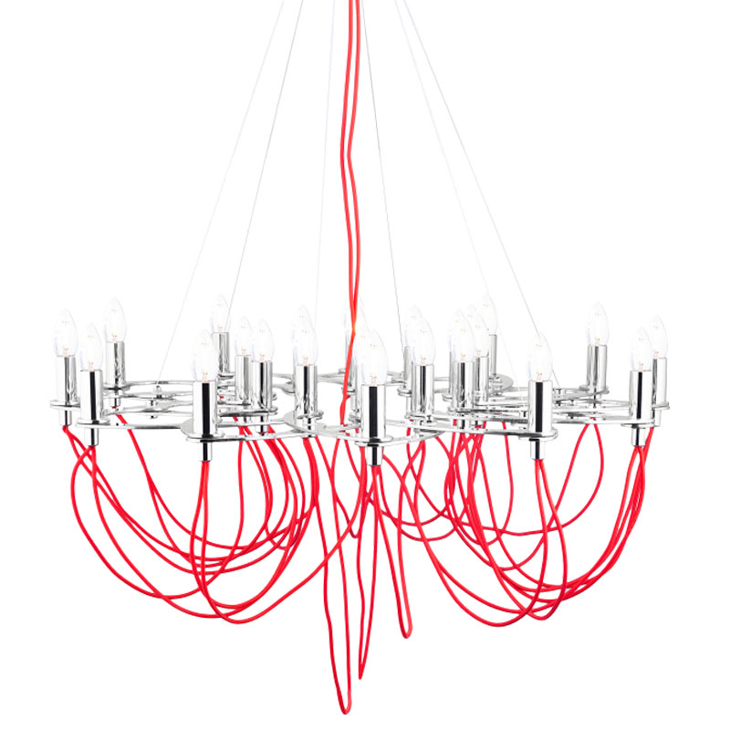 Люстра Lorkcan Красный Серебряный в Самаре | Loft Concept 