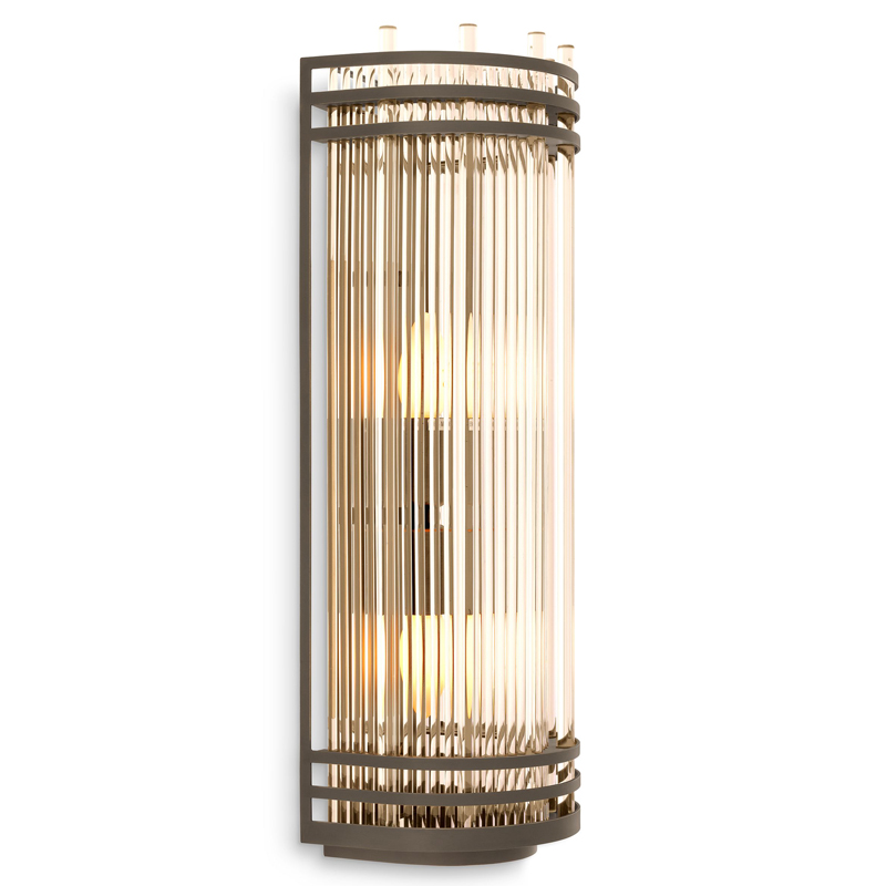 Бра Eichholtz Wall Lamp Gulf L Bronze Бронза Прозрачный в Самаре | Loft Concept 