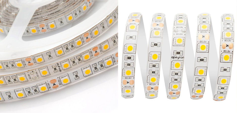 Светодиодная влагозащищенная лента 60LED/m 5050SMD теплый белый 5M Светодиодная влагозащищенная лента 60LED/m 5050SMD теплый белый 5M - Loft-Concept в Самаре