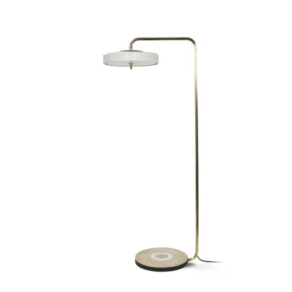 Торшер Bert Frank REVOLVE FLOOR LAMP White Золотой Белый в Самаре | Loft Concept 