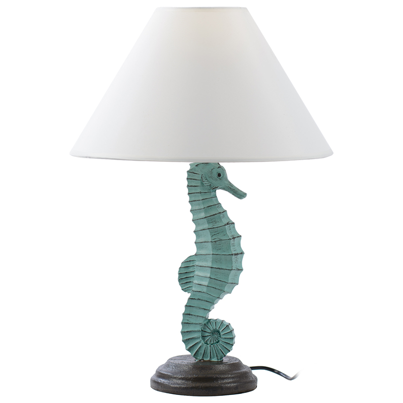 Настольная лампа Sea Horse Table Lamp Голубой пастельный Белый в Самаре | Loft Concept 