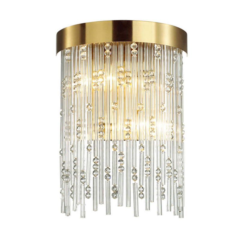 Бра Hailstorm Rain Kerri Wall lamp gold Прозрачный (Transparent) Золотой в Самаре | Loft Concept 