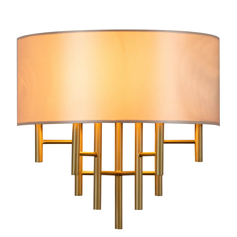 Бра Oswell Lampshade Wall Lamp Латунь Бежевый в Самаре | Loft Concept 