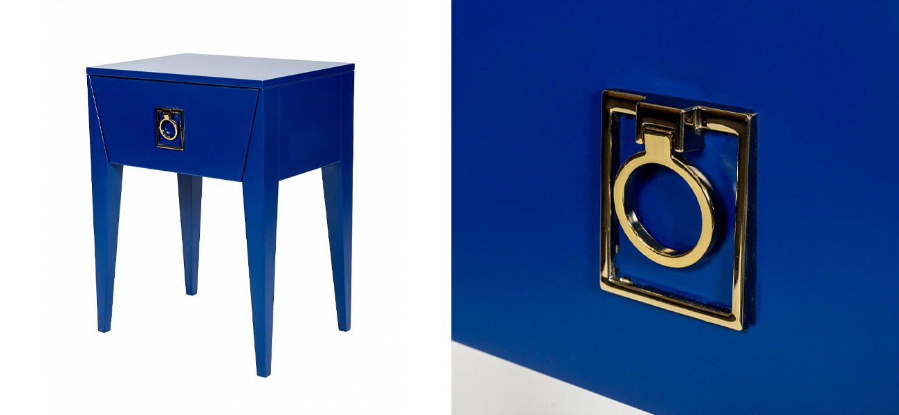 Синяя тумба Сontemporary Art Deco - фото