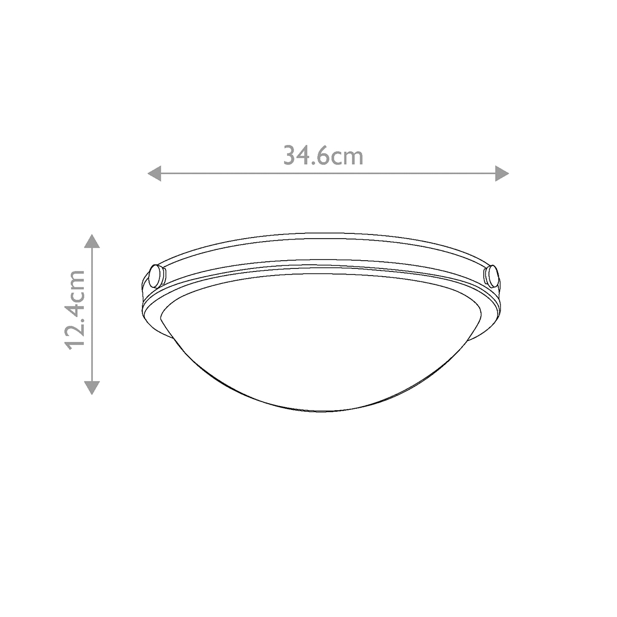 Потолочный светильник цвета латунь с полусферическим матовым белым плафоном Hinkley в Самаре