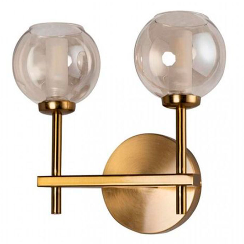 Бра RH Boule de Cristal Double Wall Lamp amber Gold Золотой Амбре янтарь в Самаре | Loft Concept 