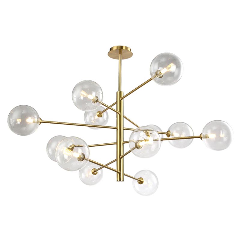 Люстра Gallotti & Radice Chandelier Gold 12 Глянцевое золото в Самаре | Loft Concept 