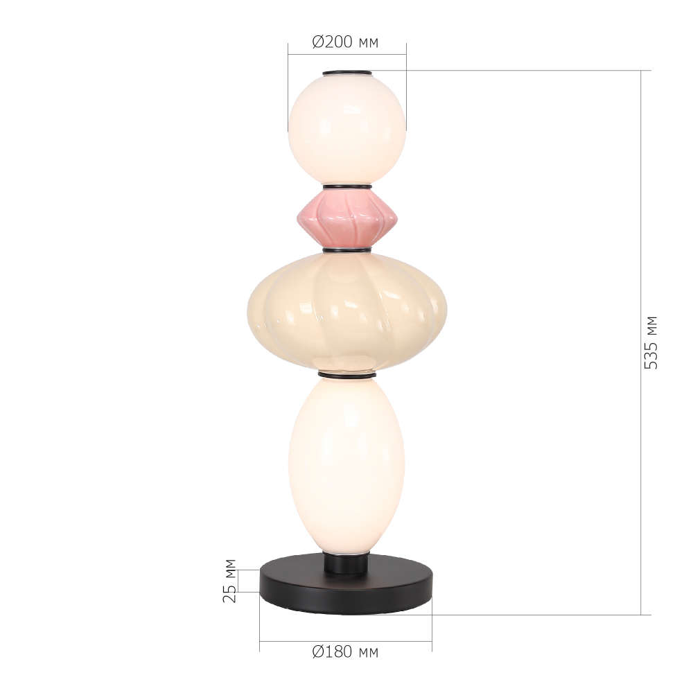 Настольная лампа с фигурными керамическими элементами Fragrant Light в Самаре