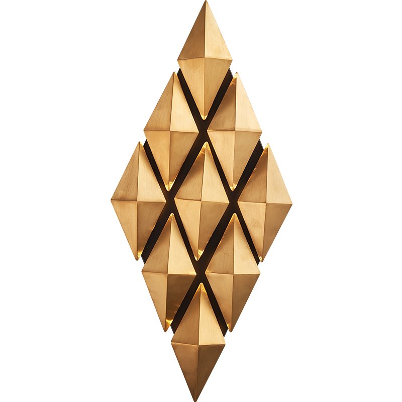 Бра Honeycomb Gold lozenges Wall Lamp Золотой в Самаре | Loft Concept 