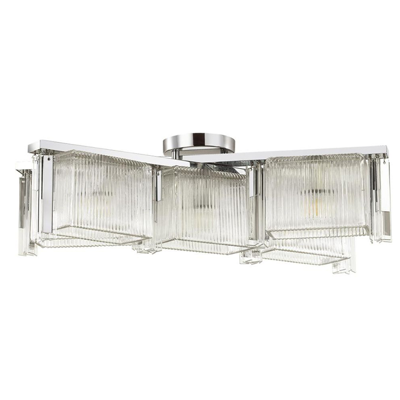 Люстра Madelen Chrome Chandelier 5 Хром Прозрачный (Transparent) в Самаре | Loft Concept 