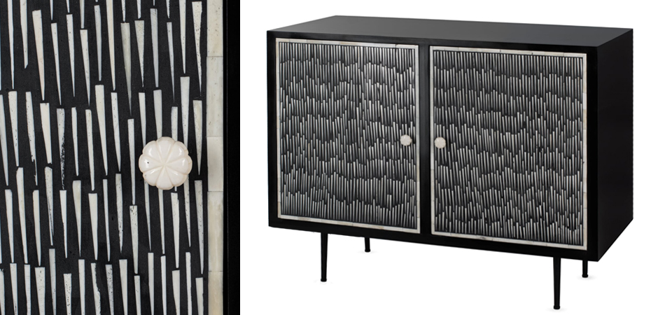 Буфет инкрустированный Inlaid Bone Black and white Буфет инкрустированный Inlaid Bone Black and white - Loft-Concept в Самаре