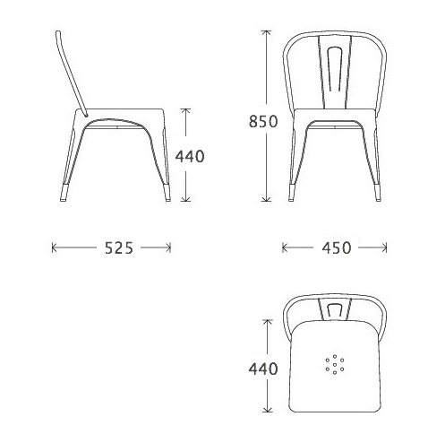 Кухонный стул Tolix Chair в Самаре