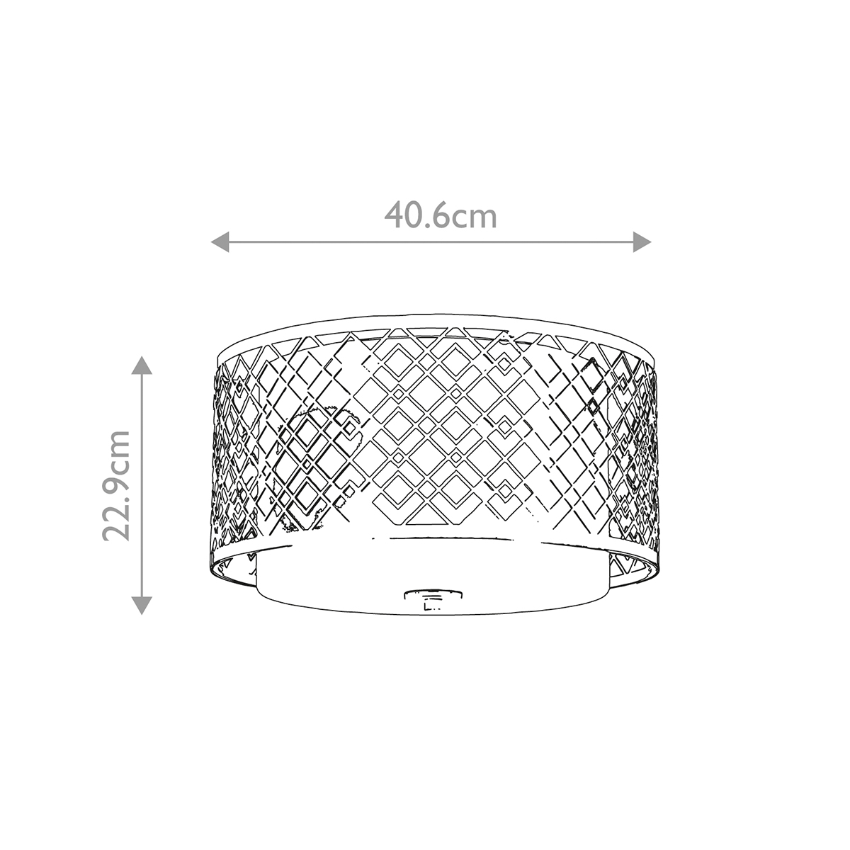 Потолочный светильник золотого цвета с каркасом в виде геометрических ромбов Elstead Lighting в Самаре