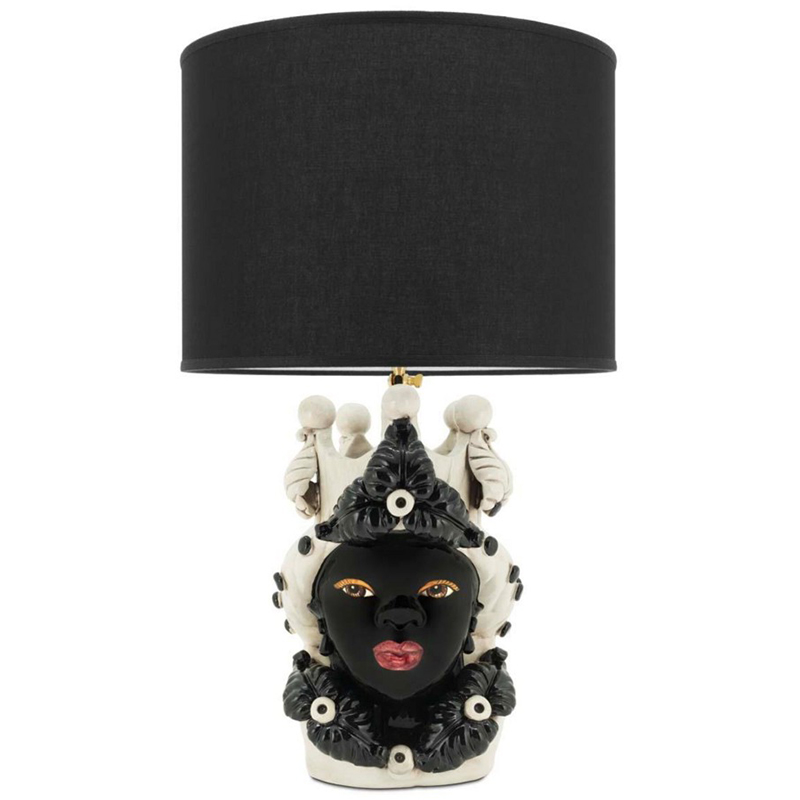 Настольная лампа Table Lamp Moro Lady Eve Black Белый Черный в Самаре | Loft Concept 