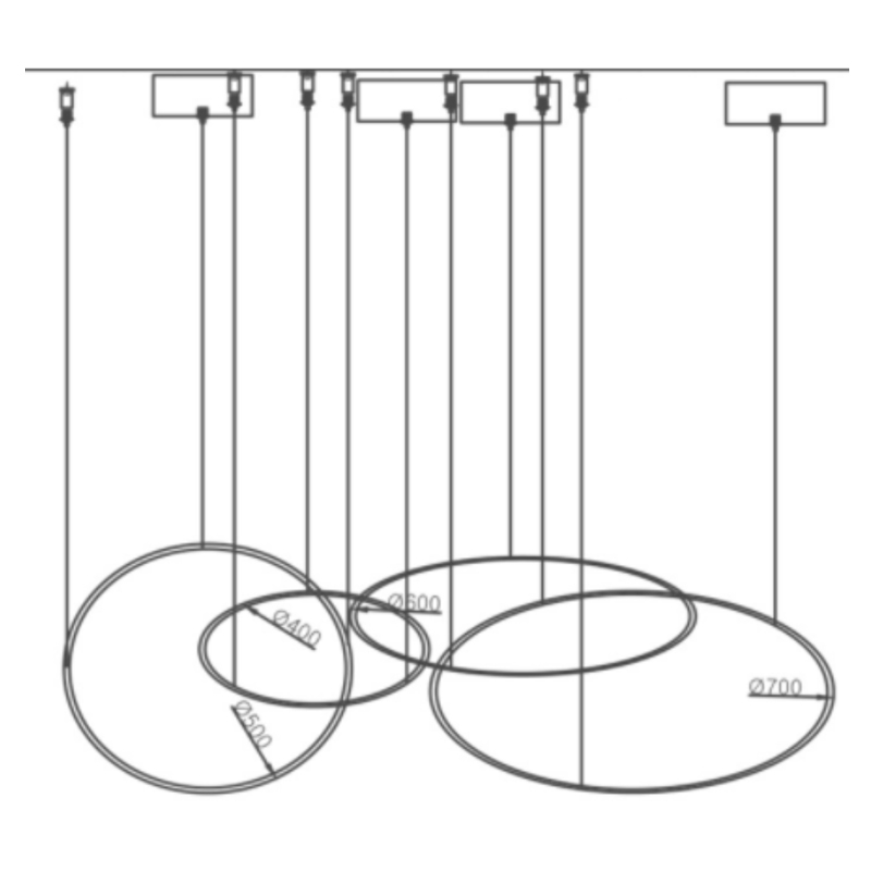 Люстра ORACLE 4 Rings в Самаре