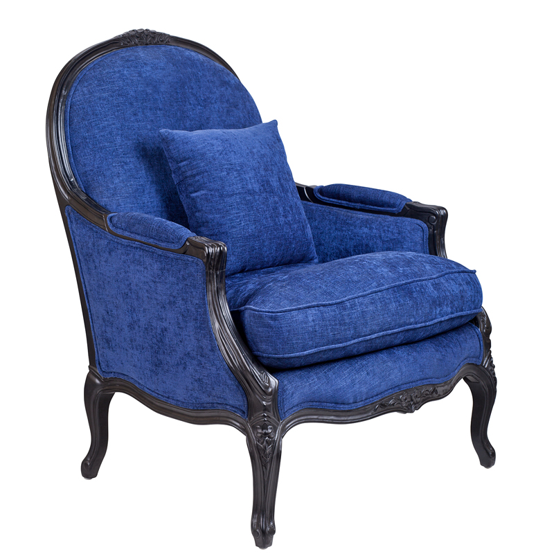 Кресло Bernard Armchair blue Синий в Самаре | Loft Concept 