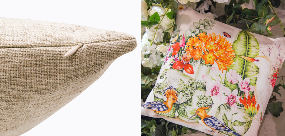 Декоративная подушка Hoopoes and Flowers Pillow Декоративная подушка Hoopoes and Flowers Pillow - Loft-Concept в Самаре