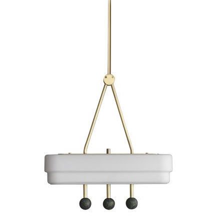 BERT FRANK SPATE PENDANT Bert Frank Латунь Белый в Самаре | Loft Concept 