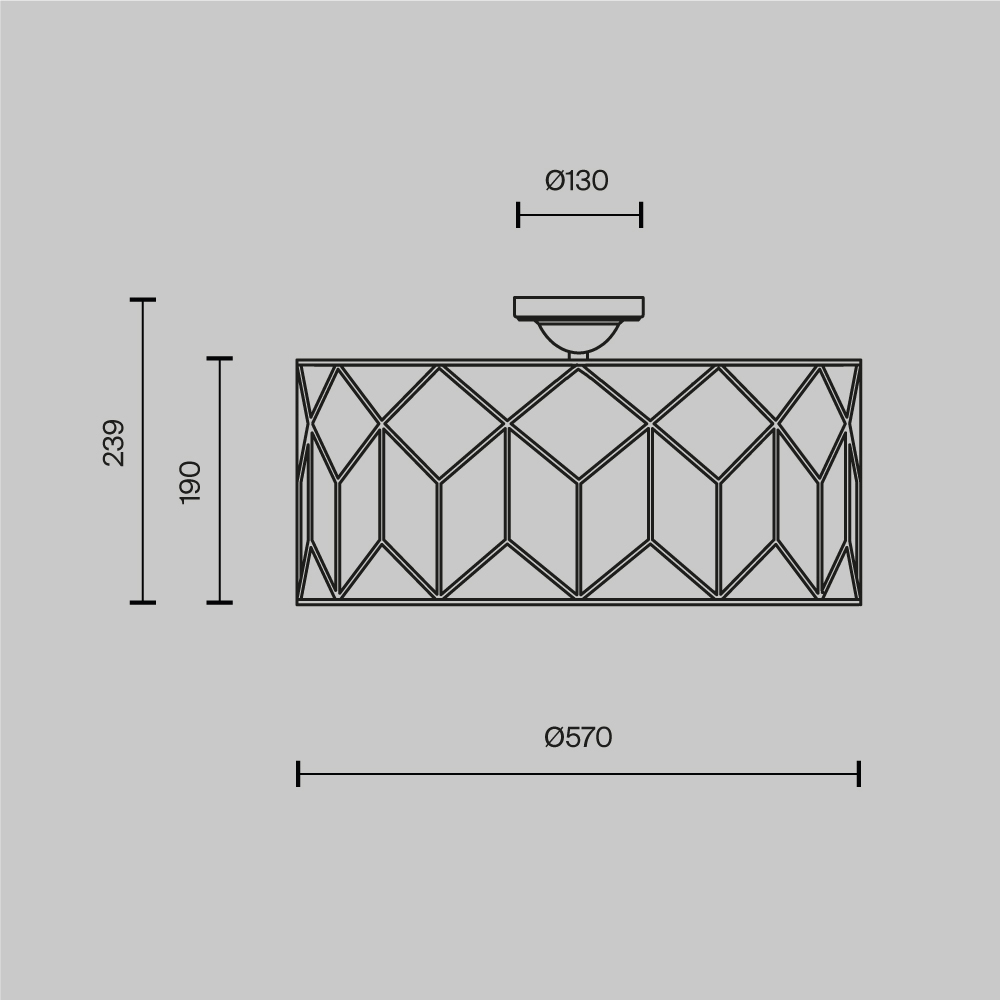Потолочный светильник Messina Е27 в Самаре