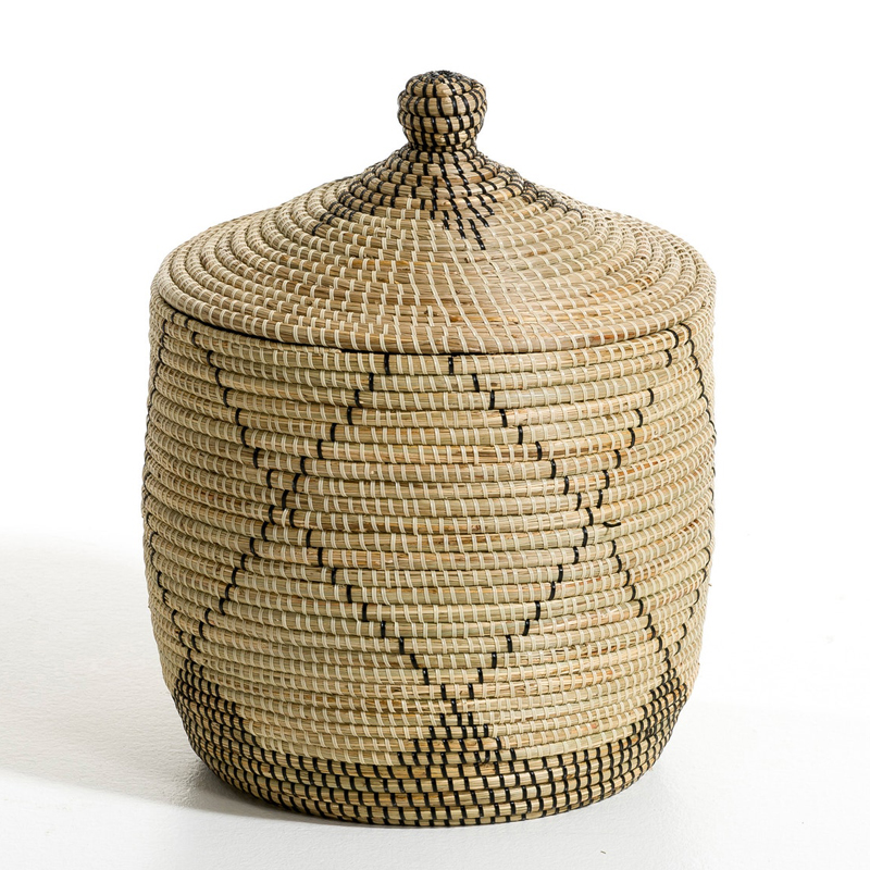 Ваза с крышкой Wicker Vase With Lid  в Самаре | Loft Concept 