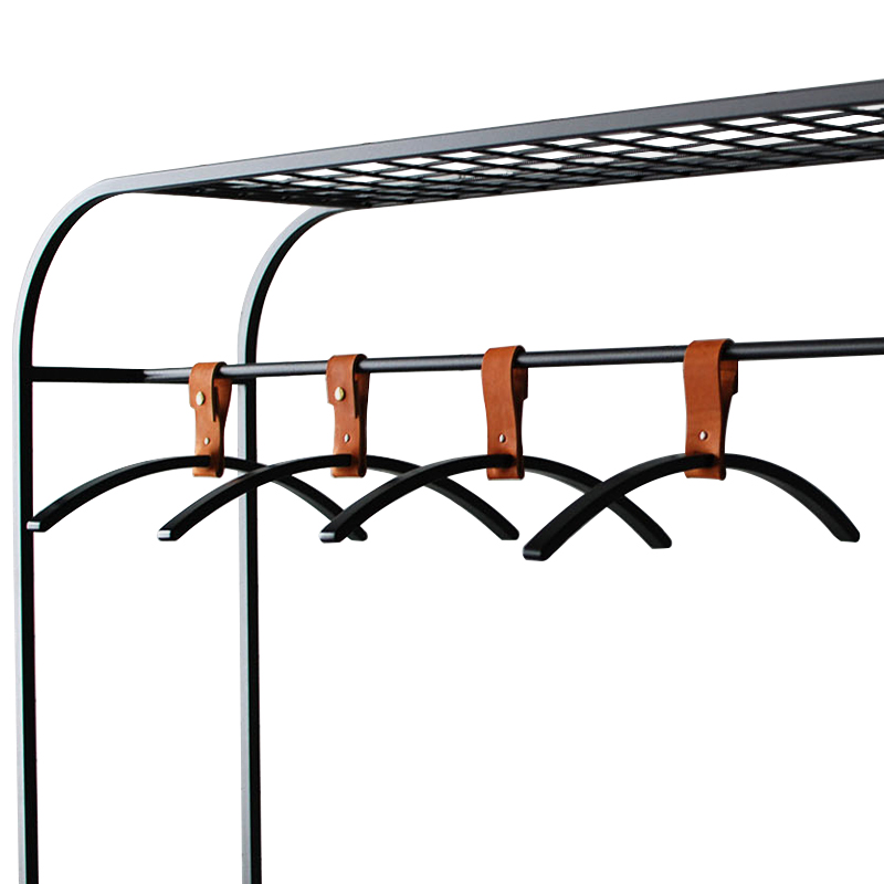 Плечики для одежды Amos Black Clothes Hanger Черный Коричневый в Самаре | Loft Concept 