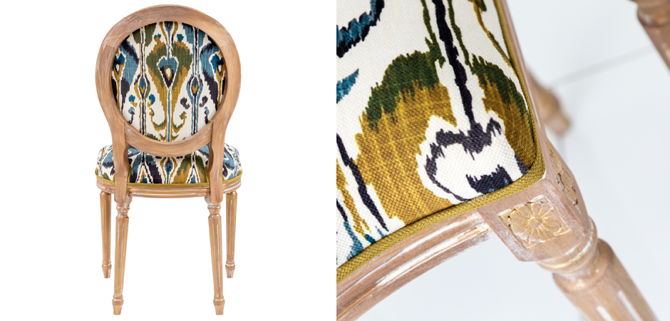 Стул Ikat Pattern с овальной спинкой Стул Ikat Pattern с овальной спинкой - Loft-Concept в Самаре