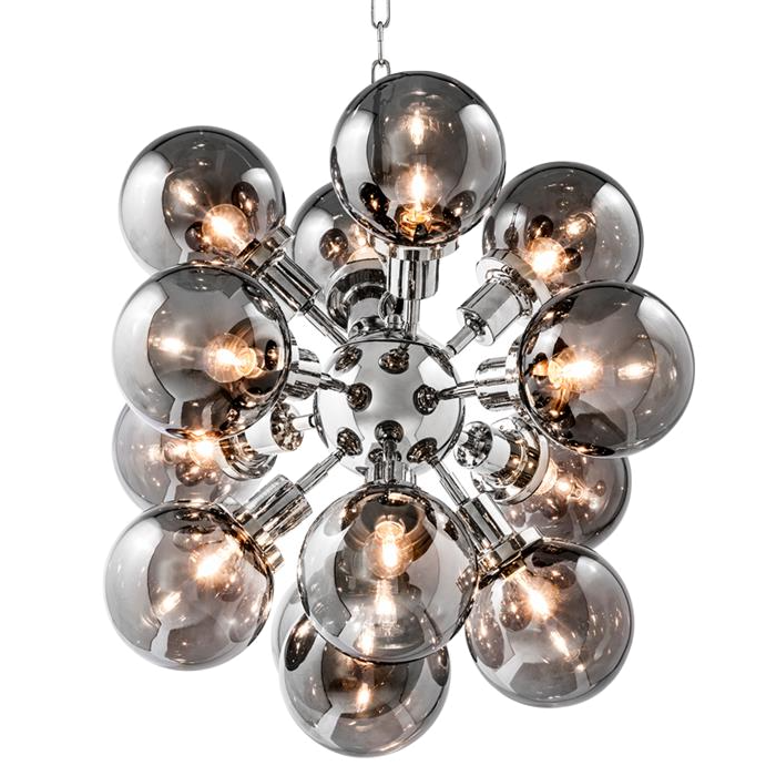 Люстра Chandelier Ludlow Nickel Никель Дымчатый (Smoke) в Самаре | Loft Concept 