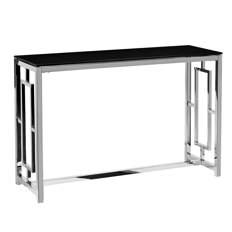 Консоль Console Black Glass Черный Хром в Самаре | Loft Concept 