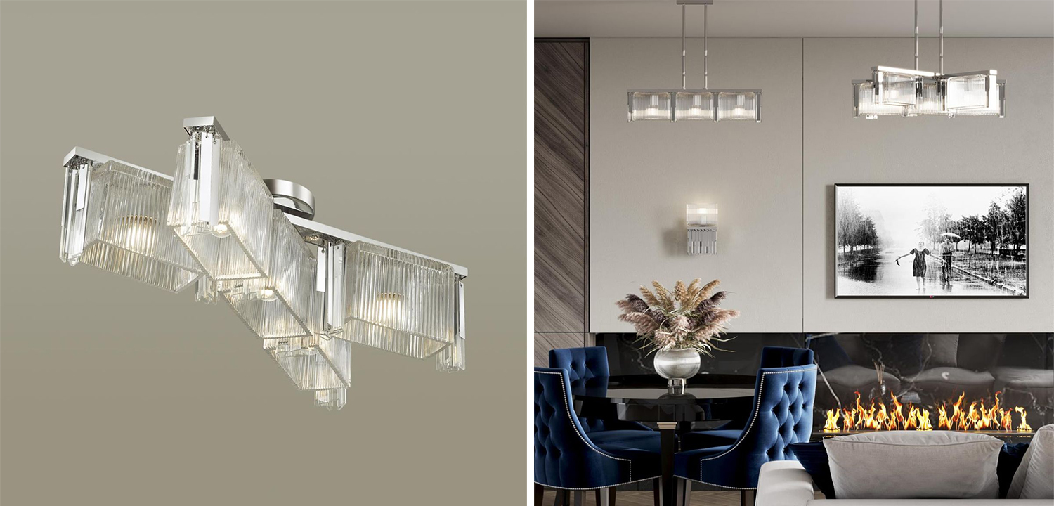 Люстра Madelen Chrome Chandelier 5 - фото