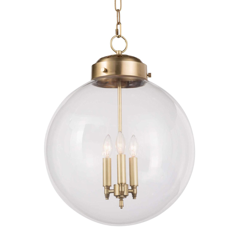 Подвесной светильник Conor Globe Hanging lamp Gold Золотой Прозрачный (Transparent) в Самаре | Loft Concept 