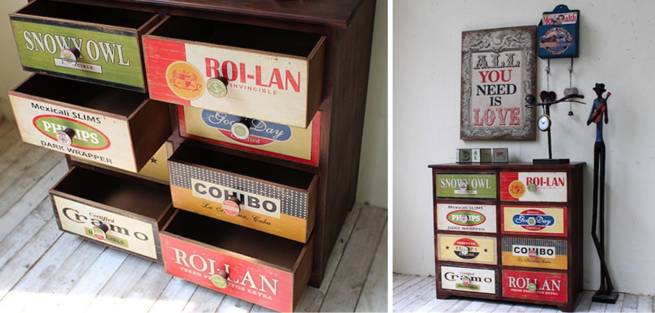 Комод в винтажном стиле с цветными ящиками Hurbor Loft Vintage Комод в винтажном стиле с цветными ящиками Hurbor Loft Vintage - Loft-Concept в Самаре