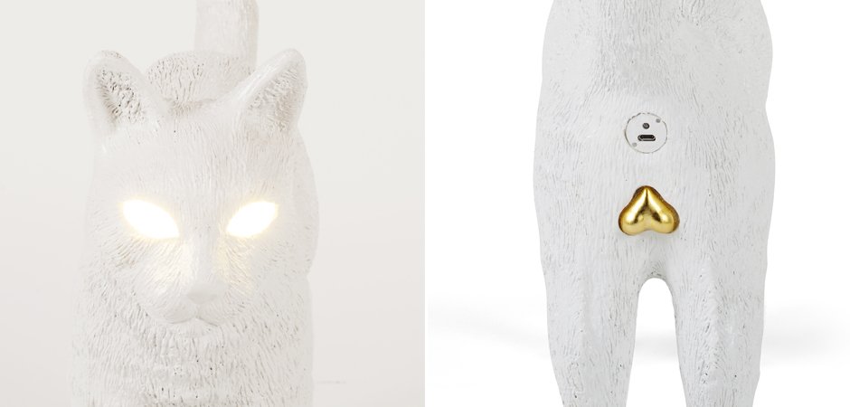 Лампа Seletti Jobby The Cat White Лампа Seletti Jobby The Cat White - Loft-Concept в Самаре