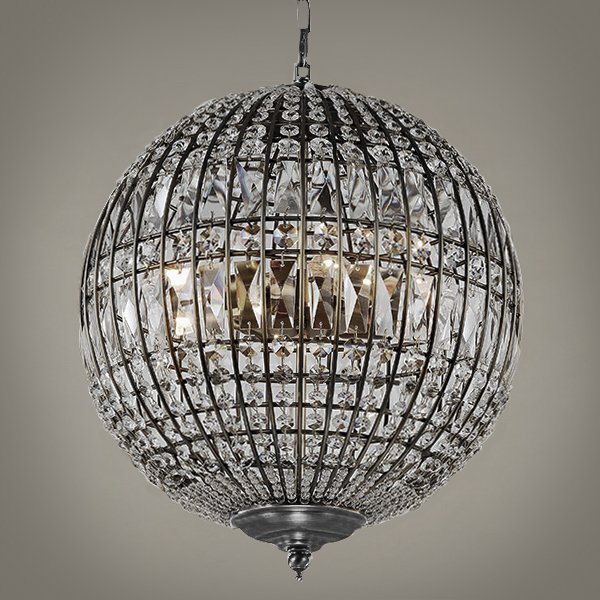 Люстра Gatsby Sphere Chandelier Silver Серебряный в Самаре | Loft Concept 