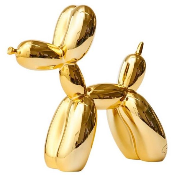 Статуэтка Jeff Koons Balloon Dog medium Gold Глянцевое золото в Самаре | Loft Concept 