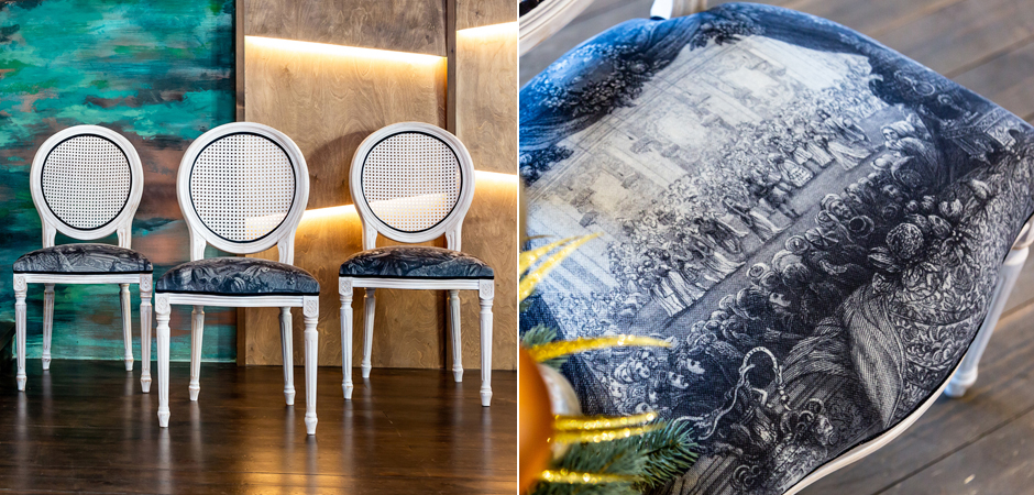 Стул с ротанговой спинкой Palace Gardens Stool - Loft-Concept в Самаре