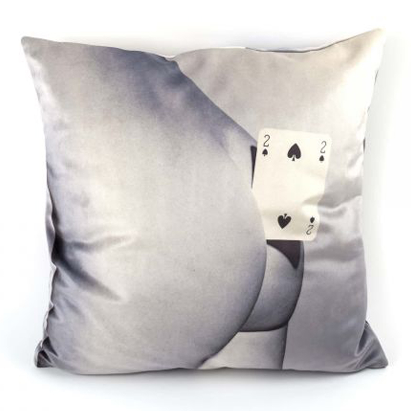 Подушка Seletti Cushion Two of spades Мульти в Самаре | Loft Concept 