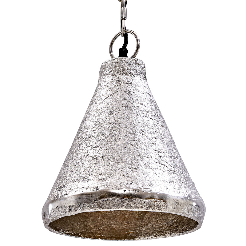 Подвесной светильник Rough Silver Pendant Серебряный в Самаре | Loft Concept 