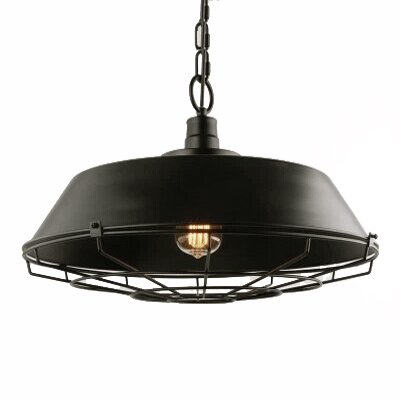 Люстра Dark Cage Pendant Черный Искусственная бурая ржавчина в Самаре | Loft Concept 