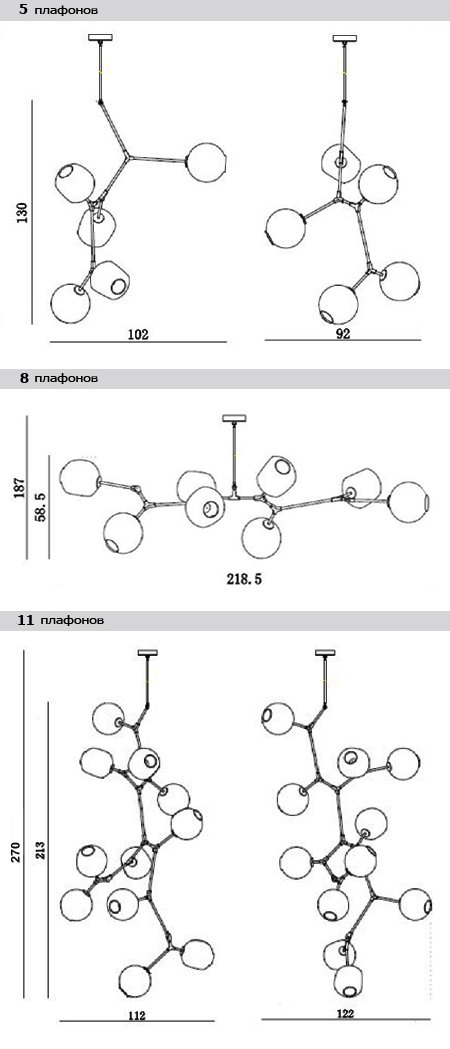 Люстра Branching Bubble Chandelier в Самаре