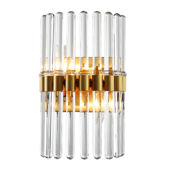 Бра Glass Tubes Sconces Прозрачный Золотой в Самаре | Loft Concept 