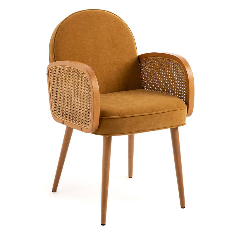 Стул Morten Wicker Mustard Chair Горчичный в Самаре | Loft Concept 