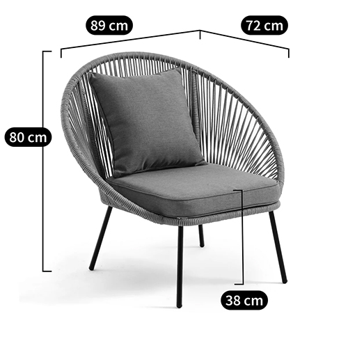 Садовое кресло Аcapulco Grey Chair Садовое кресло Аcapulco Grey Chair в Самаре