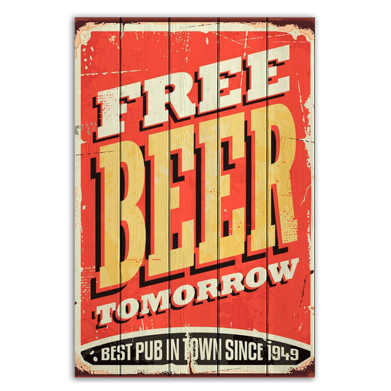 Постер Free Beer Tomorrow  в Самаре | Loft Concept 