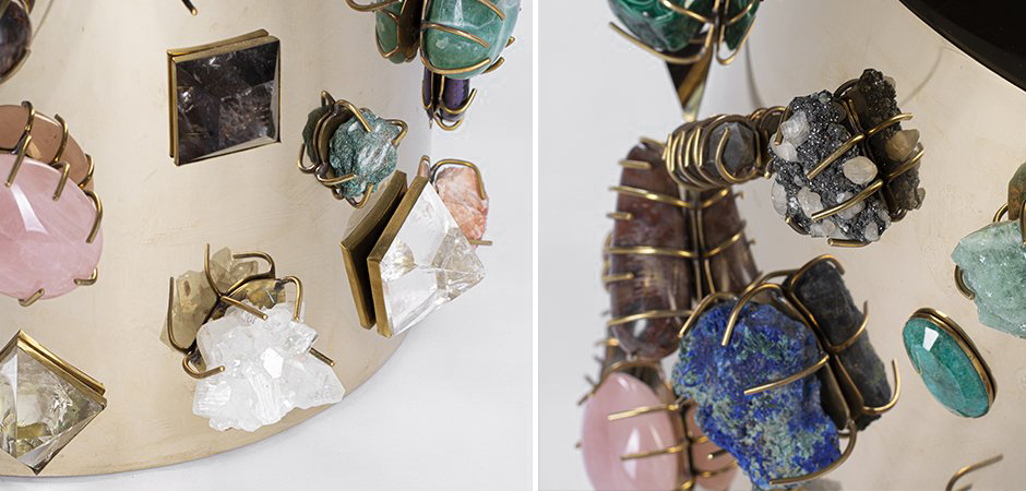 Табурет с полудрагоценными камнями Kelly Wearstler BEJEWELED STOOL Табурет с полудрагоценными камнями Kelly Wearstler BEJEWELED STOOL - Loft-Concept в Самаре