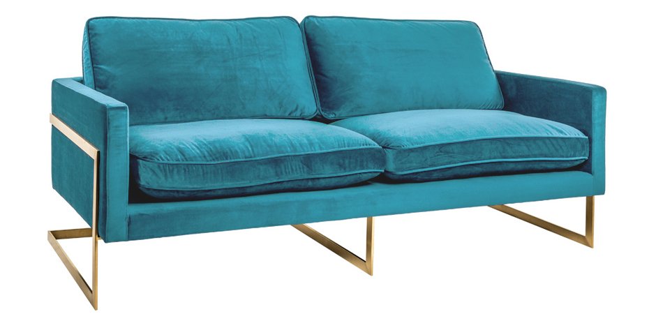 Диван бархатный Accent Velvet Sofa Диван бархатный Accent Velvet Sofa - Loft-Concept в Самаре